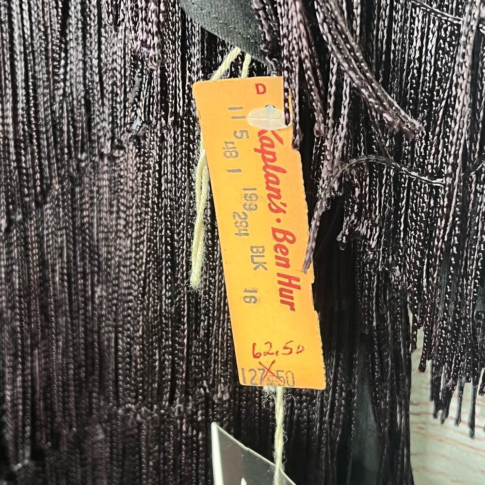 Vintage Hal Ferman Fringe Shift Ombre 1920's Party Gatsby Flapper Dress Size 16 - Picture 9 of 16